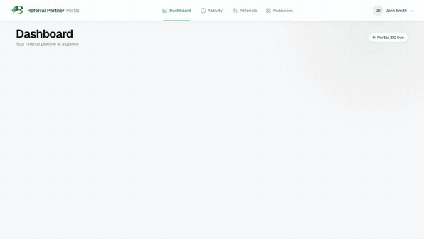 Animated preview of the new Partner Portal dashboard