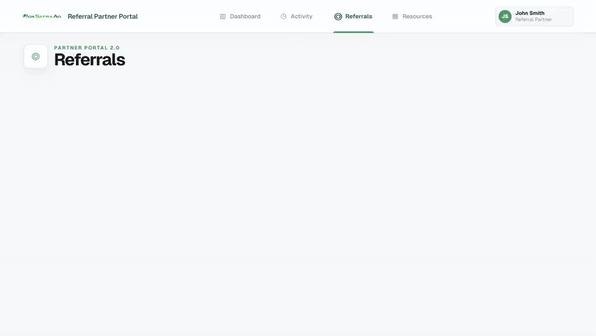 Animated preview of referral stages and Won Deals filtering